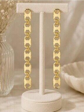 Tory Burch Gemini Gold Link Drop Earrings - Women Jewelry